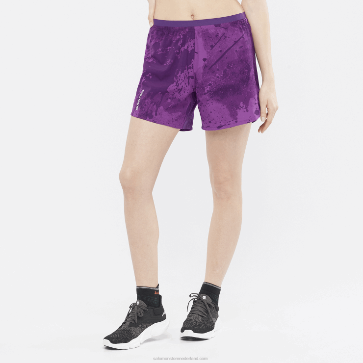 damesshort - kruis 5 Salomon 22DD81184 sprankelende druif/oa/kroonjuweel