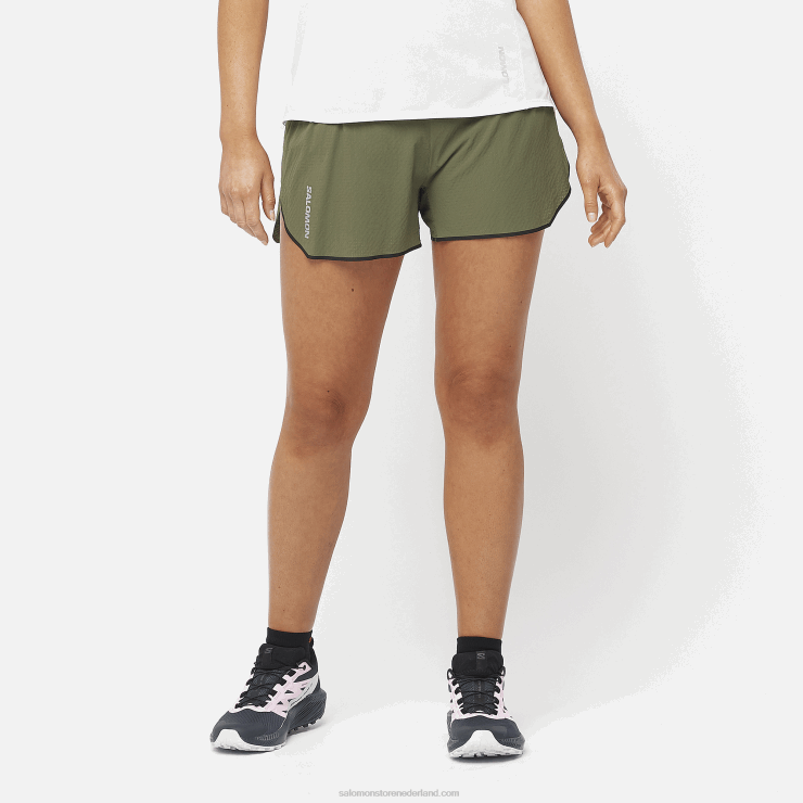 damesshort - sense aero 3 Salomon 22DD81175 druivenblad