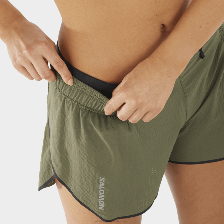 damesshort - sense aero 3 Salomon 22DD81175 druivenblad
