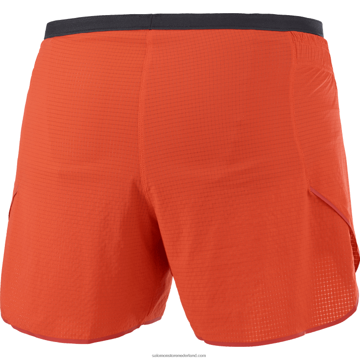 damesshort - sense aero 5 Salomon 22DD8963 vurig rood