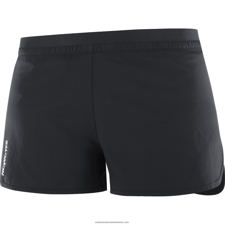damesshorts - kruis 3 Salomon 22DD81190 diep zwart