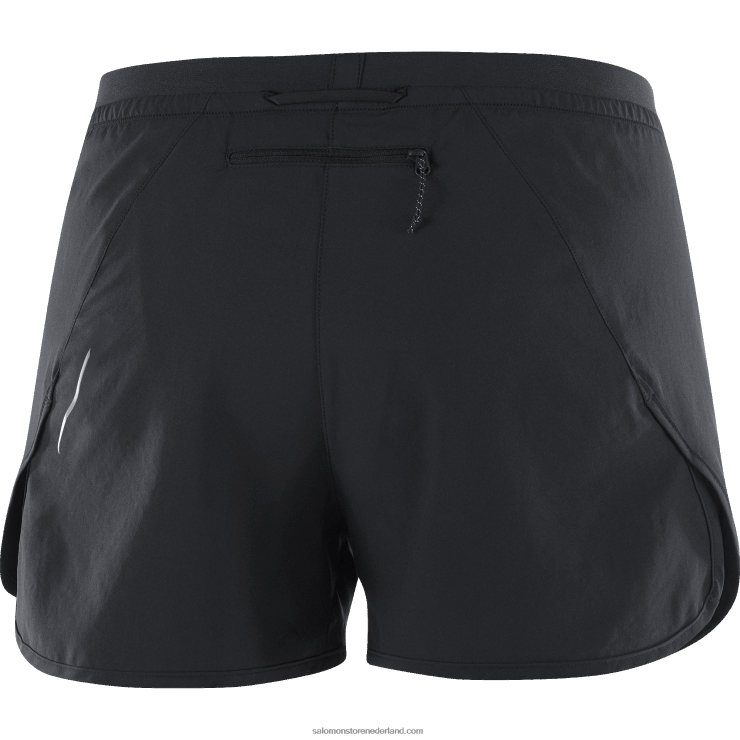 damesshorts - kruis 3 Salomon 22DD81190 diep zwart