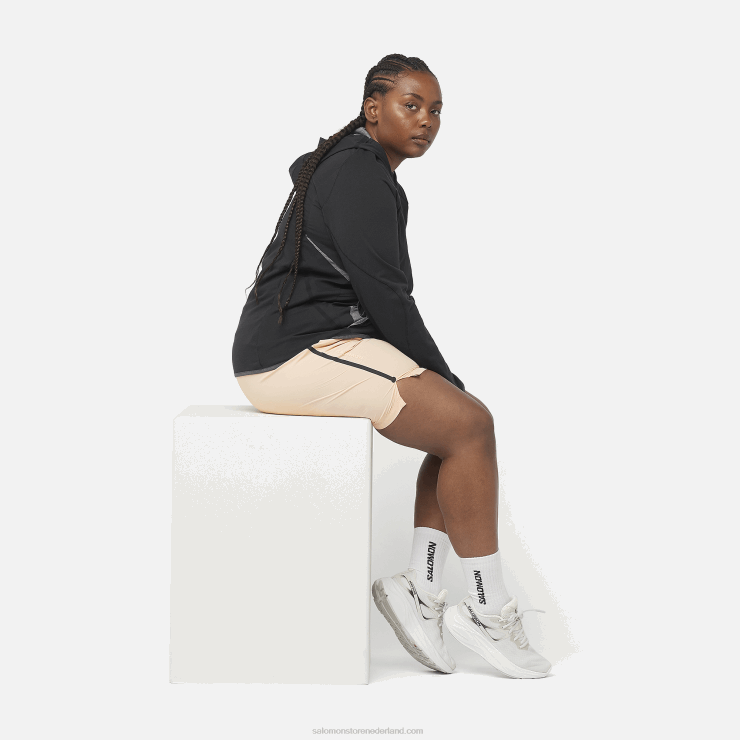 damesshorts - runlife Salomon 22DD81171 creme kleur