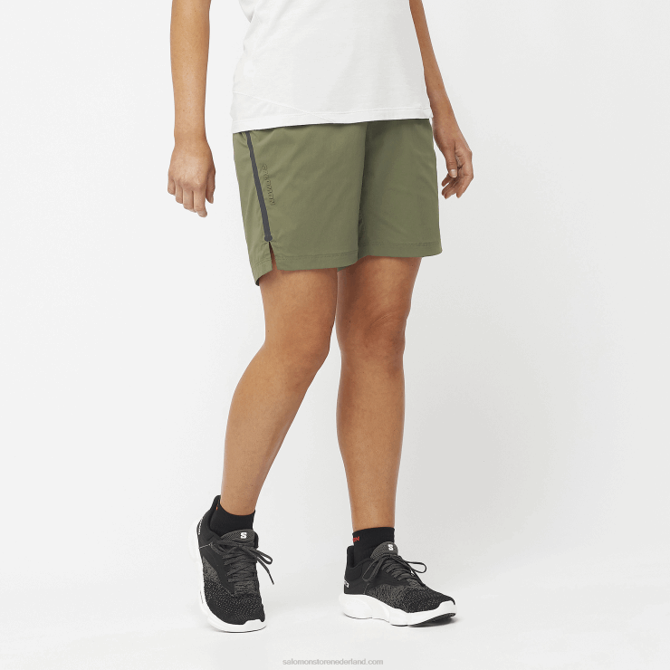 damesshorts - runlife Salomon 22DD81173 druivenblad