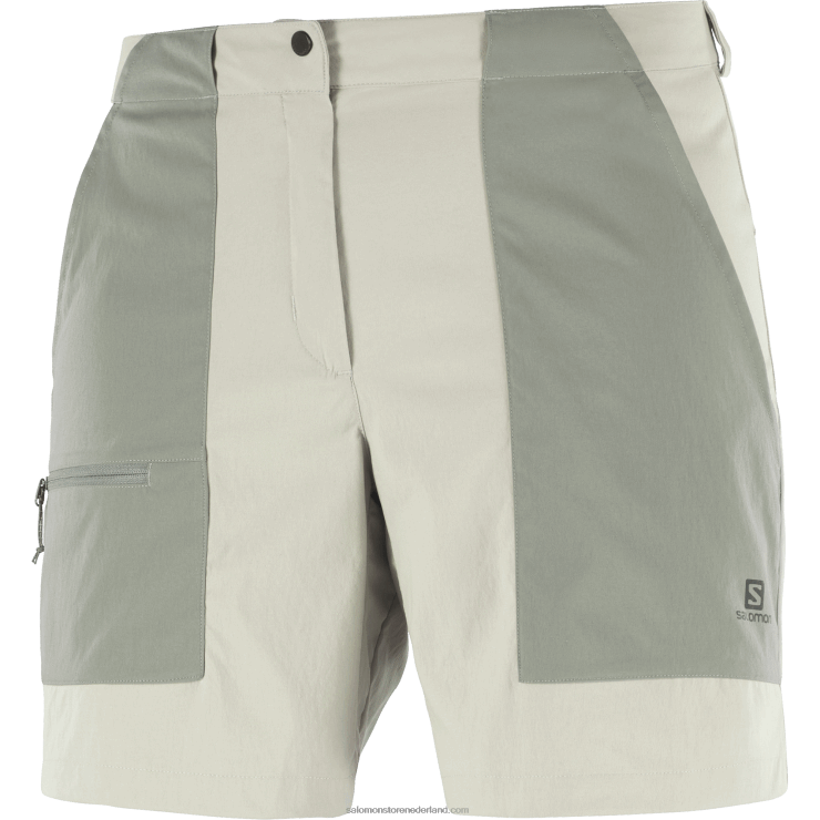 korte broek voor dames - outrack Salomon 22DD8958 smeedijzer/sedona salie