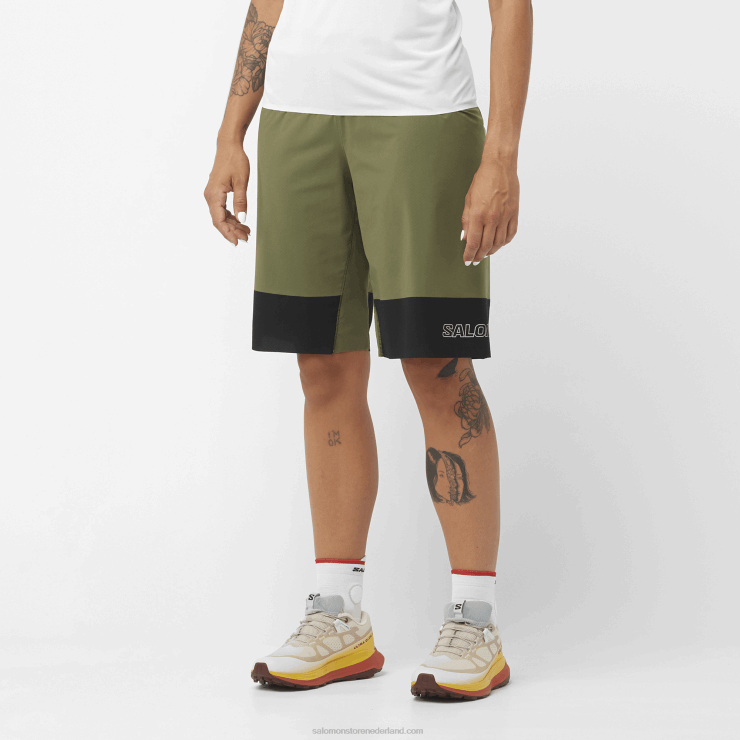 korte broek voor dames - shortney Salomon 22DD81187 druivenblad