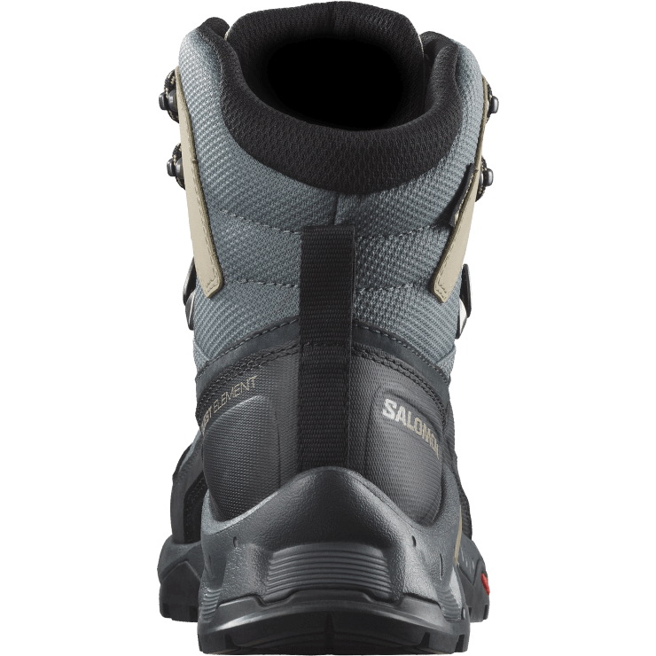 leren wandelschoenen voor dames - quest element gore-tex Salomon 22DD81136 ebbenhout/regenachtige dag/stormachtig weer