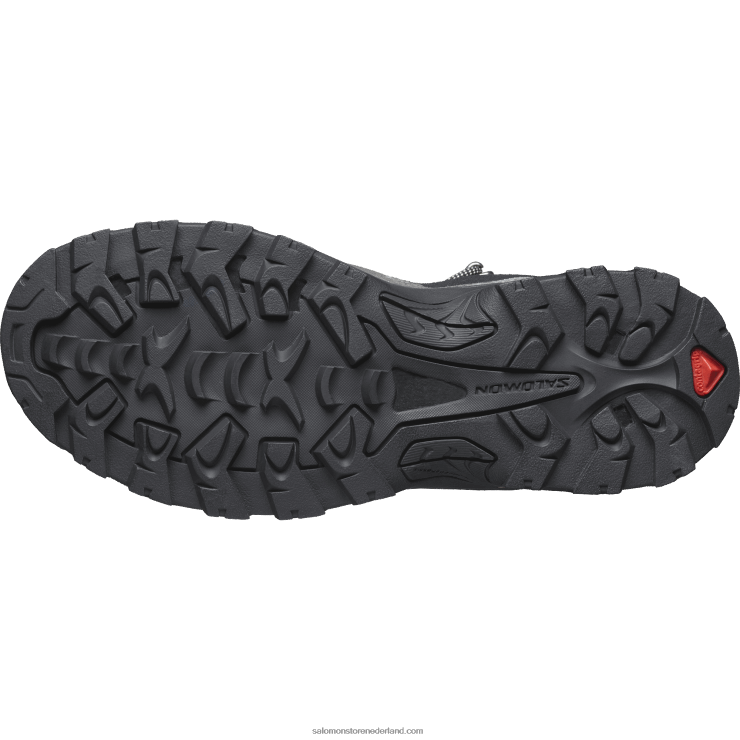 leren wandelschoenen voor dames - quest rove gore-tex Salomon 22DD81142 zwart/magneet/stille kap