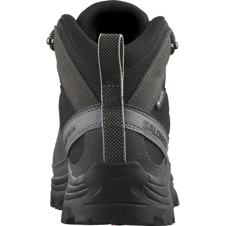 leren wandelschoenen voor dames - quest rove gore-tex Salomon 22DD81142 zwart/magneet/stille kap