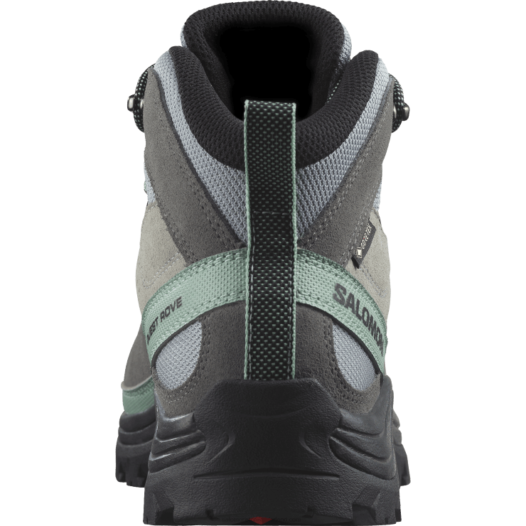 leren wandelschoenen voor dames - quest rove gore-tex Salomon 22DD81143 steengroeve/stille schaduw/zwart