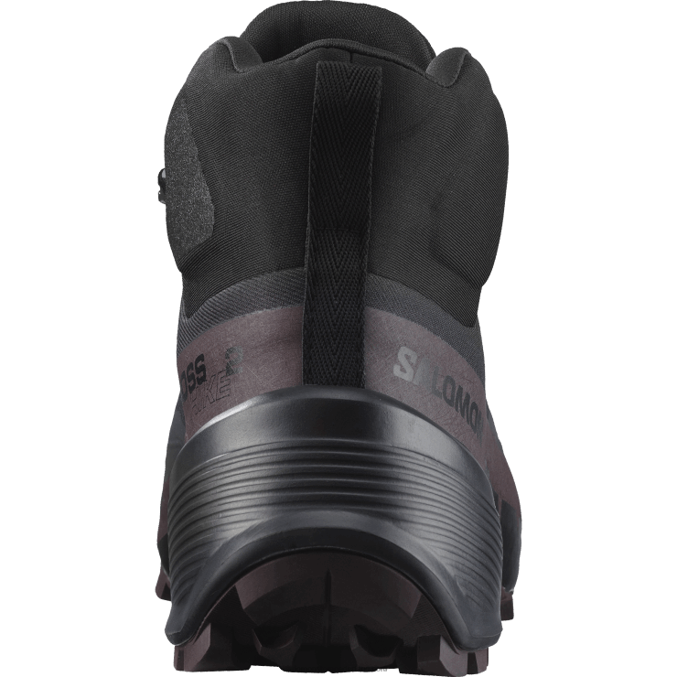 wandelschoenen voor dames - crosshike 2 mid gore-tex Salomon 22DD8735 zwart/chocolade pruim