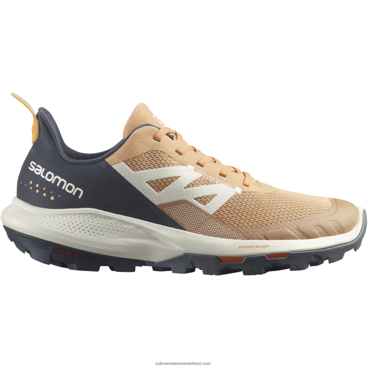 wandelschoenen voor dames - outpulse Salomon 22DD81281 fenegriek/ebbenhout/vlammend oranje