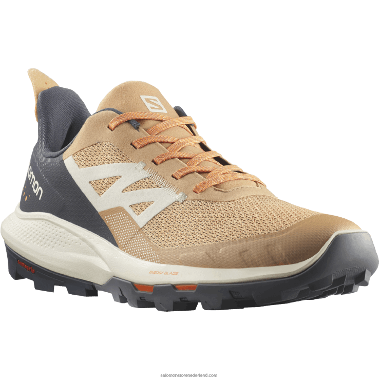 wandelschoenen voor dames - outpulse Salomon 22DD81281 fenegriek/ebbenhout/vlammend oranje