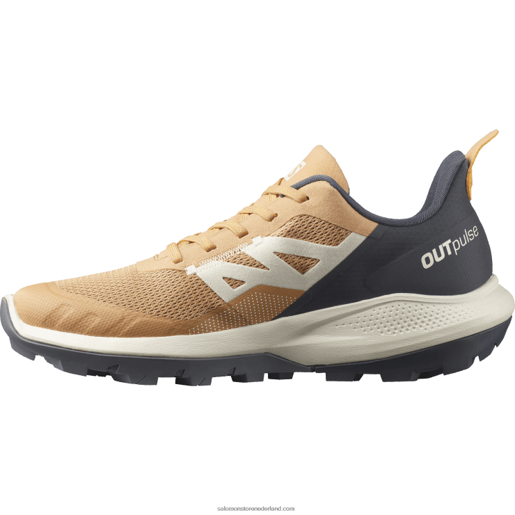 wandelschoenen voor dames - outpulse Salomon 22DD81281 fenegriek/ebbenhout/vlammend oranje