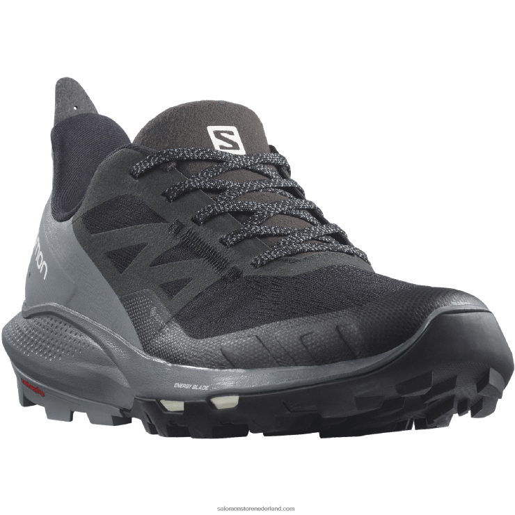 wandelschoenen voor dames - outpulse gore-tex Salomon 22DD81123 zwart/stormachtig weer/vanille-ijs