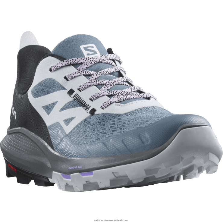 wandelschoenen voor dames - outpulse gore-tex Salomon 22DD81124 china blauw/arctisch ijs/orchidee bloei