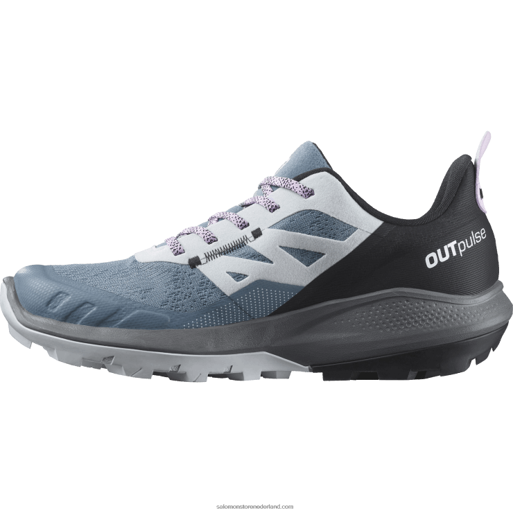wandelschoenen voor dames - outpulse gore-tex Salomon 22DD81124 china blauw/arctisch ijs/orchidee bloei