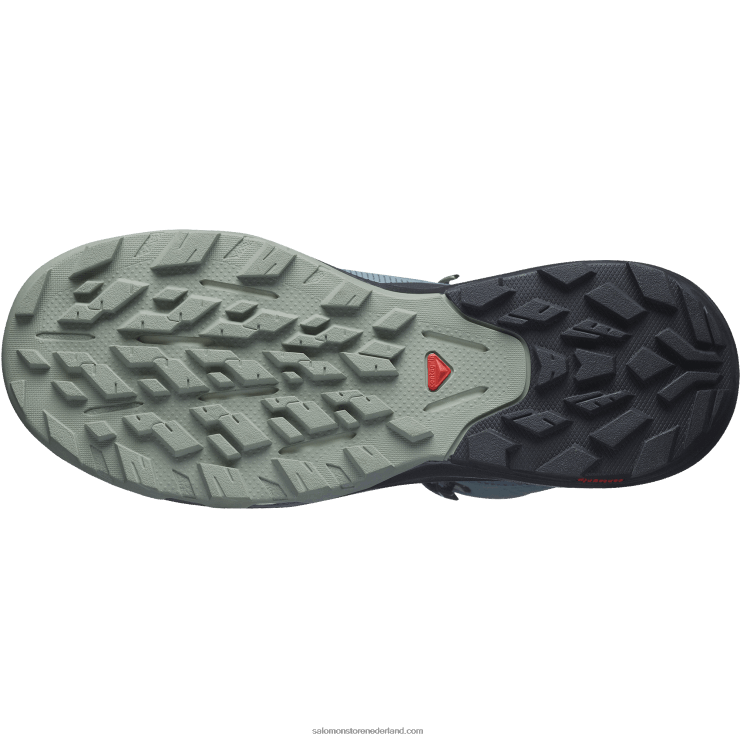 wandelschoenen voor dames - outpulse mid gore-tex Salomon 22DD81116 stormachtig weer/zwart/smeedijzer
