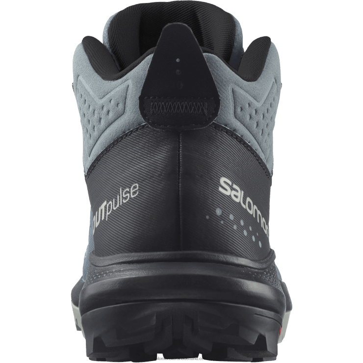 wandelschoenen voor dames - outpulse mid gore-tex Salomon 22DD81116 stormachtig weer/zwart/smeedijzer