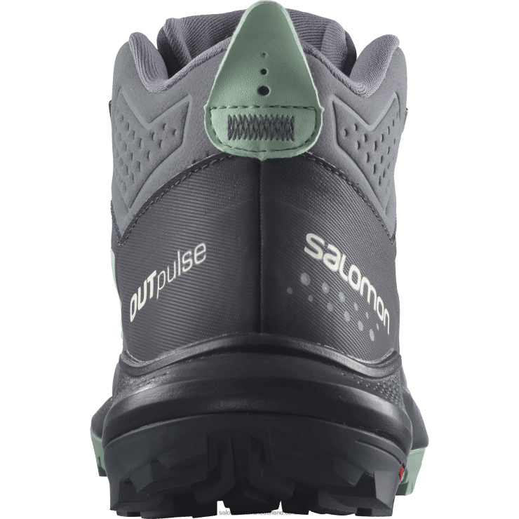 wandelschoenen voor dames - outpulse mid gore-tex Salomon 22DD81117 ebbenhout/stille schaduw