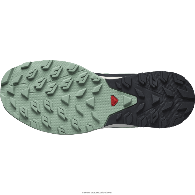 wandelschoenen voor dames - outrise Salomon 22DD81279 granietgroen/groene as/zachte perzik