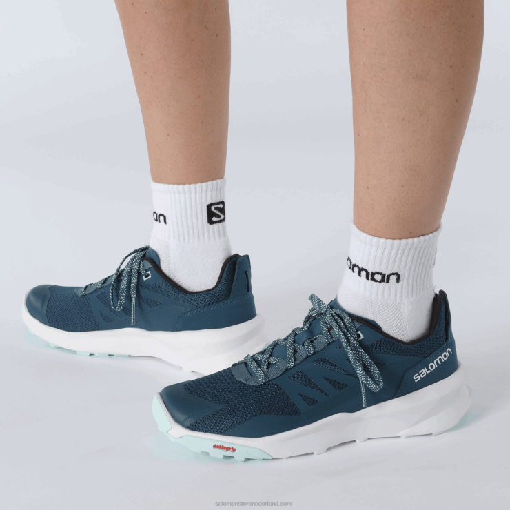 wandelschoenen voor dames - patrouille Salomon 22DD81125 legioen blauw/wit/yucca