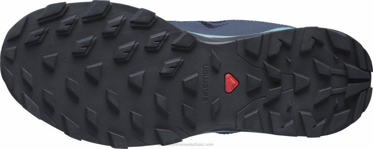 wandelschoenen voor dames - schets gore-tex Salomon 22DD81147 trellis/marineblazer/guacamole