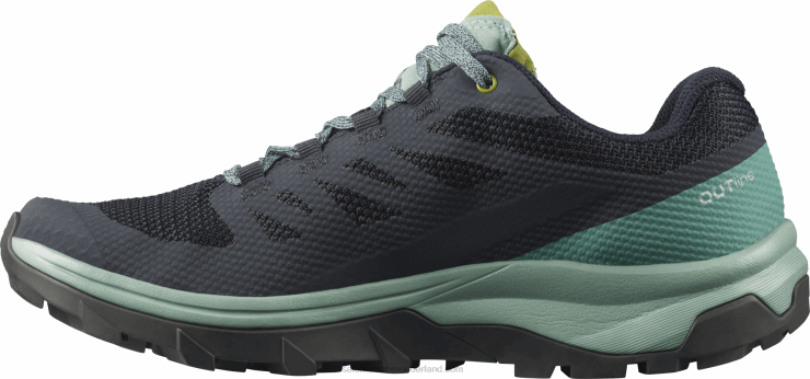 wandelschoenen voor dames - schets gore-tex Salomon 22DD81147 trellis/marineblazer/guacamole