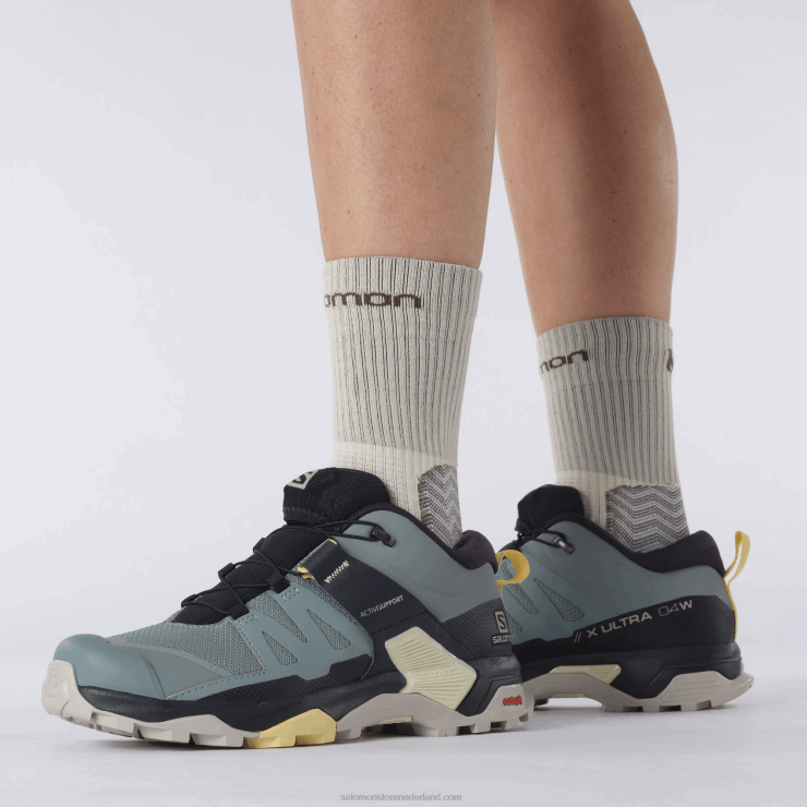 wandelschoenen voor dames - x ultra 4 Salomon 22DD81118 trooper/nachtelijke hemel/zon jurk