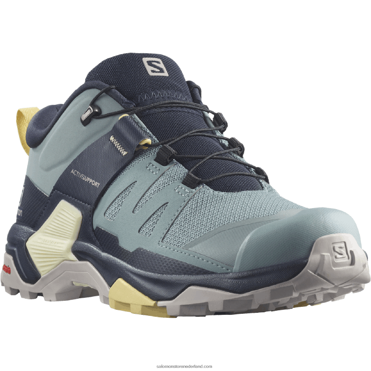 wandelschoenen voor dames - x ultra 4 Salomon 22DD81118 trooper/nachtelijke hemel/zon jurk