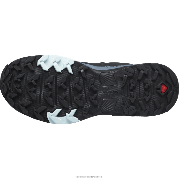 wandelschoenen voor dames - x ultra 4 gore-tex Salomon 22DD81137 zwart/stormweer/opaalblauw