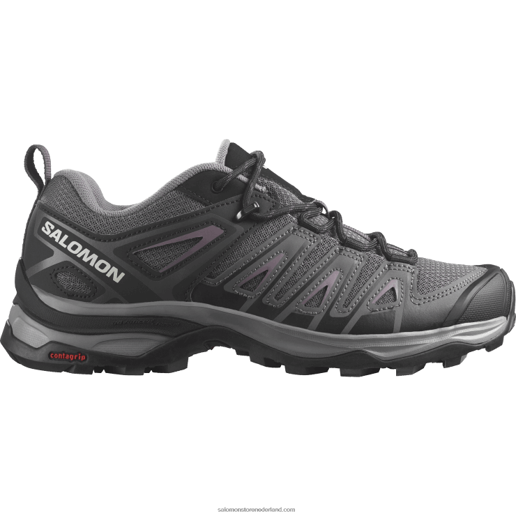 wandelschoenen voor dames - x ultra pioneer aero Salomon 22DD81120 magneet/zwart/maanlandschap