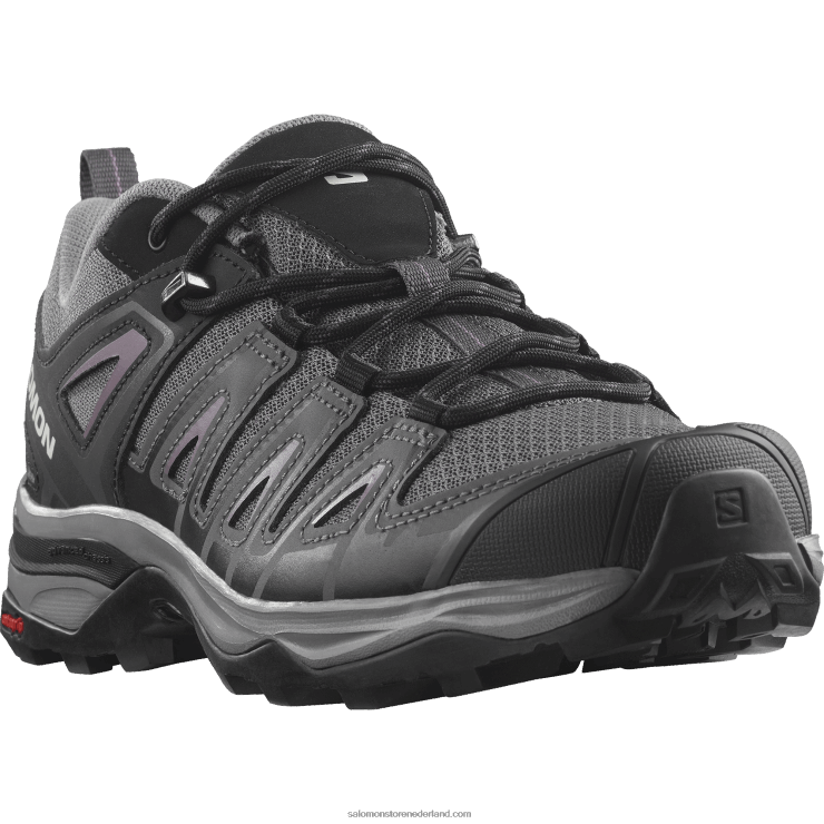 wandelschoenen voor dames - x ultra pioneer aero Salomon 22DD81120 magneet/zwart/maanlandschap