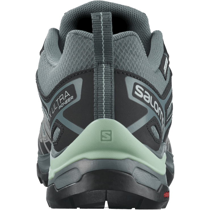 wandelschoenen voor dames - x ultra pioneer clima waterdicht Salomon 22DD81130 stormachtig weer/legering/yucca