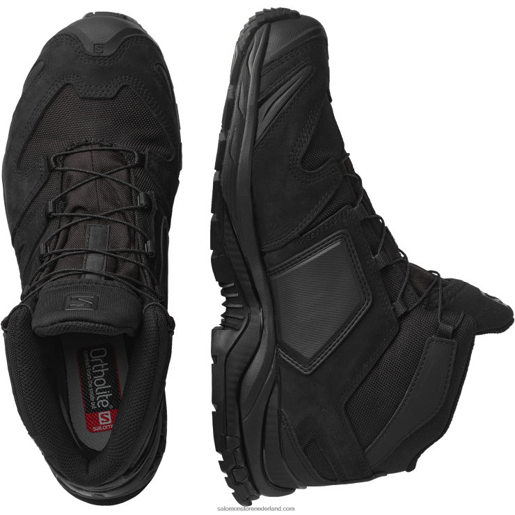 force damesschoenen - xa forces mid wide gore-tex nl Salomon 22DD8812 zwart