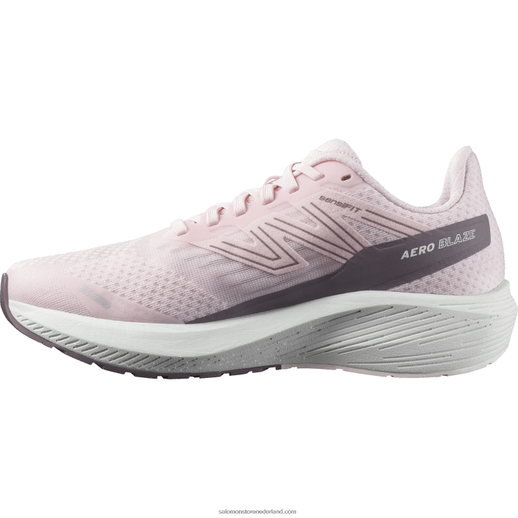 hardloopschoenen voor dames - aero blaze Salomon 22DD8740 wieg roze/wit/maanlandschap