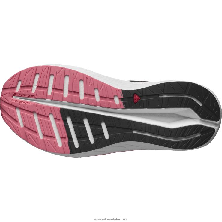 hardloopschoenen voor dames - aero blaze Salomon 22DD8741 zwart/wit/theeroos