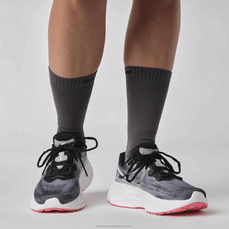 hardloopschoenen voor dames - aero glide Salomon 22DD81148 zwart/legering/theeroos