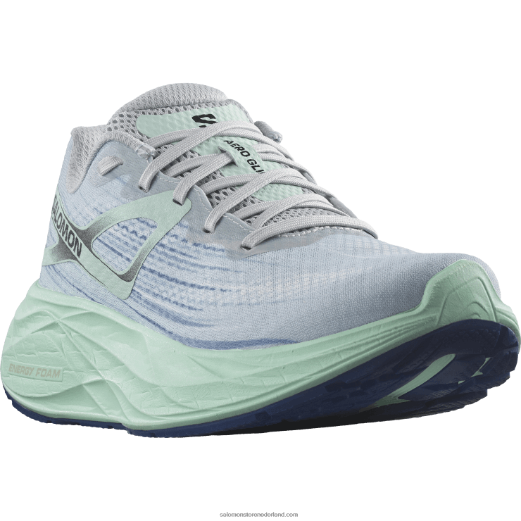 hardloopschoenen voor dames - aero glide Salomon 22DD81151 parelblauw/yucca/clematisblauw