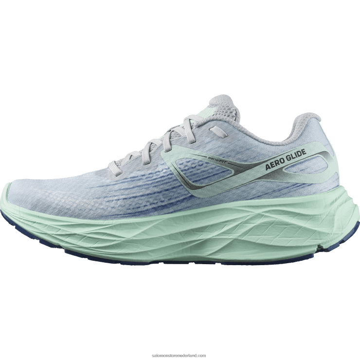 hardloopschoenen voor dames - aero glide Salomon 22DD81151 parelblauw/yucca/clematisblauw