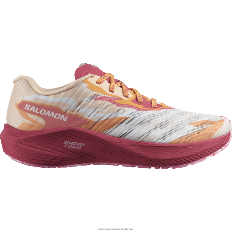 hardloopschoenen voor dames - aero volt Salomon 22DD8753 tedere perzik/virtueel roze/wit