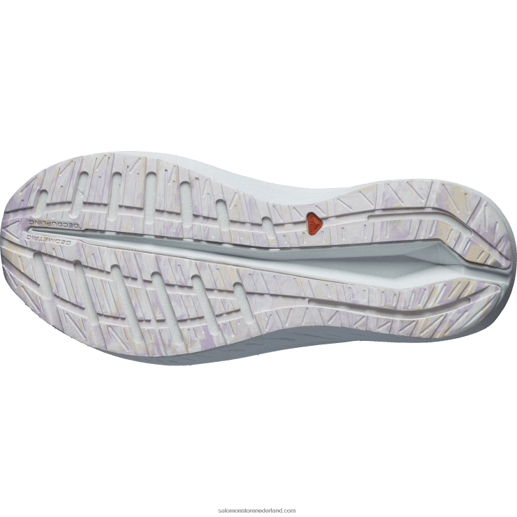 hardloopschoenen voor dames - aero volt Salomon 22DD8754 zacht perzik/parelblauw/wit