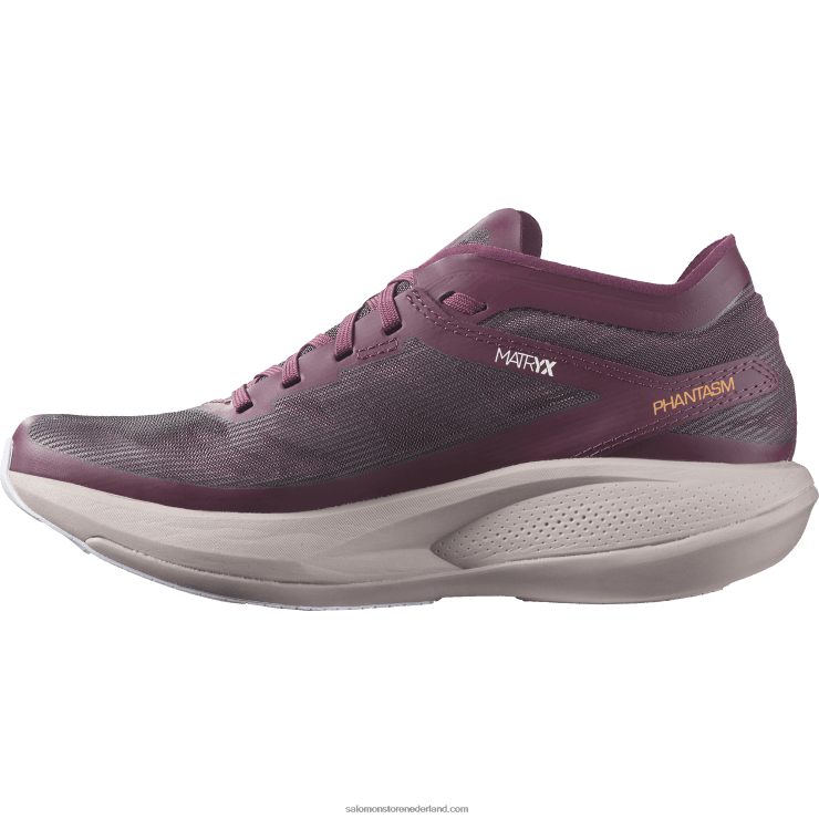 hardloopschoenen voor dames - fantasma Salomon 22DD8743 druivenwijn/kwartel/paarse heide