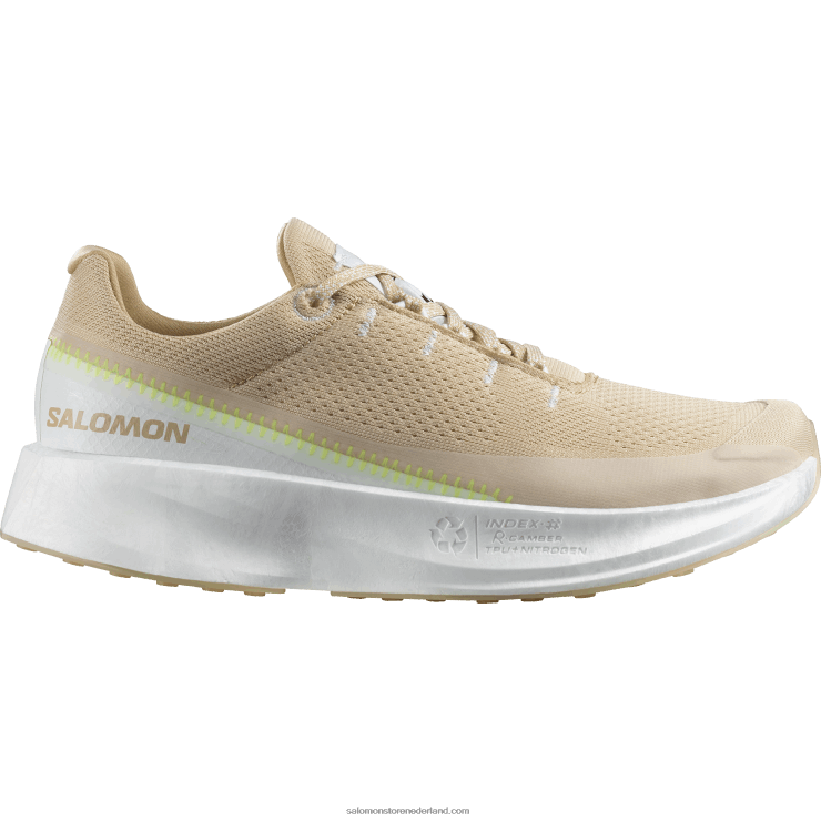 hardloopschoenen voor dames - index 02 Salomon 22DD8745 wit/hazelnoot/veiligheidsgeel