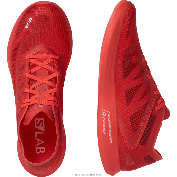 hardloopschoenen voor dames - s/lab phantasm Salomon 22DD8750 racen rood