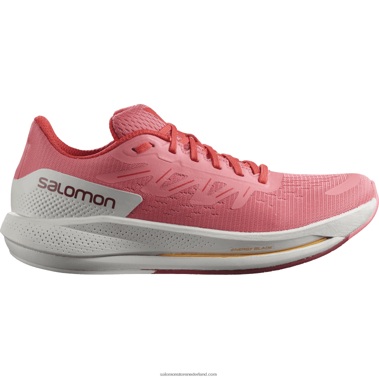 hardloopschoenen voor dames - spectur Salomon 22DD8746 theeroos/maansteen/poppy rood