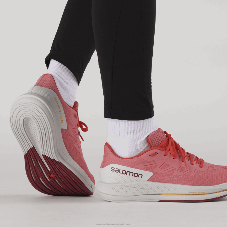 hardloopschoenen voor dames - spectur Salomon 22DD8746 theeroos/maansteen/poppy rood