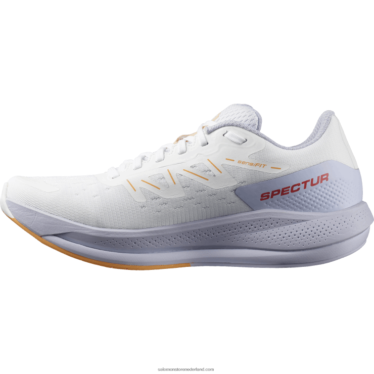 hardloopschoenen voor dames - spectur Salomon 22DD8747 wit/paars heide/vlammend oranje