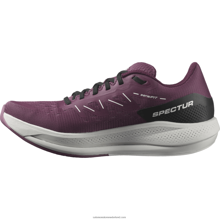 hardloopschoenen voor dames - spectur Salomon 22DD8748 tulpenhout/maangesteente/druivenwijn