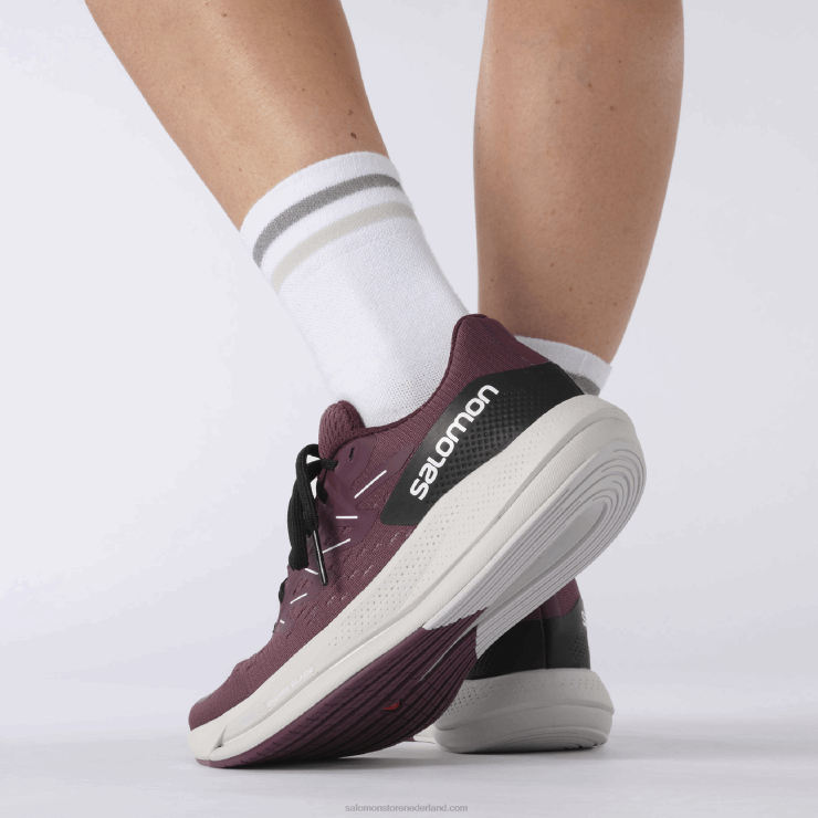 hardloopschoenen voor dames - spectur Salomon 22DD8748 tulpenhout/maangesteente/druivenwijn